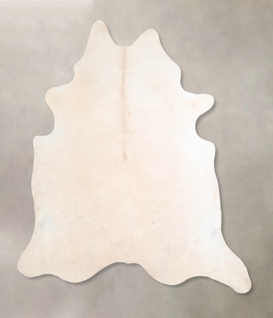 Beige XX-Large Brazilian Cowhide Rug 7'4"H x 7'2"W #A29789 by Hudson Hides