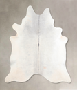 Light Grey X-Large Brazilian Cowhide Rug 6'11"H x 6'3"W #A29795 by Hudson Hides