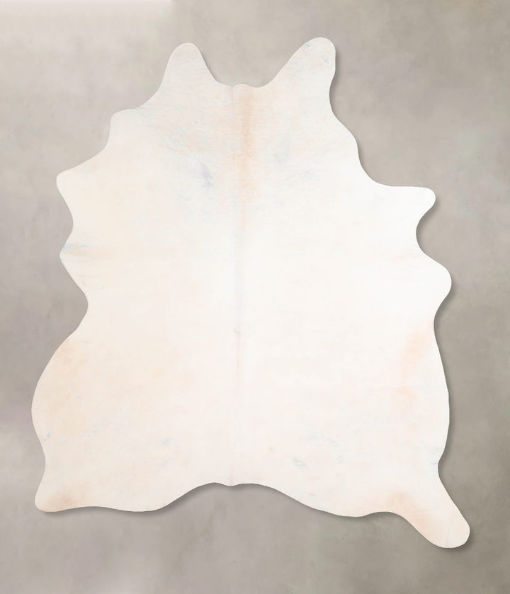 Ivory with Beige X-Large Brazilian Cowhide Rug 7'6"H x 5'8"W #A29796 by Hudson Hides