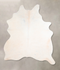 Ivory with Beige X-Large Brazilian Cowhide Rug 7'6