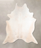 Ivory with Beige XX-Large Brazilian Cowhide Rug 8'1