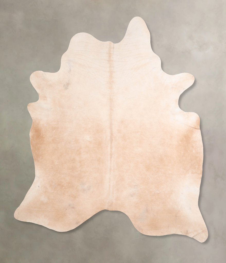 Beige X-Large Brazilian Cowhide Rug 7'5"H x 6'5"W #A29809 by Hudson Hides