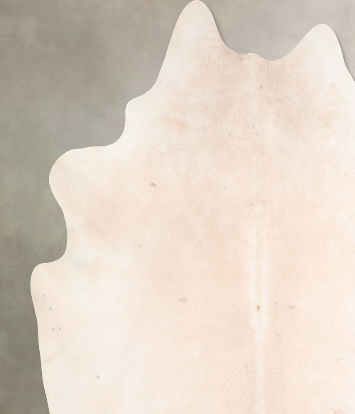 Beige XX-Large Brazilian Cowhide Rug 7'8"H x 6'8"W #A29848 by Hudson Hides