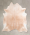 Beige XX-Large Brazilian Cowhide Rug 7'7