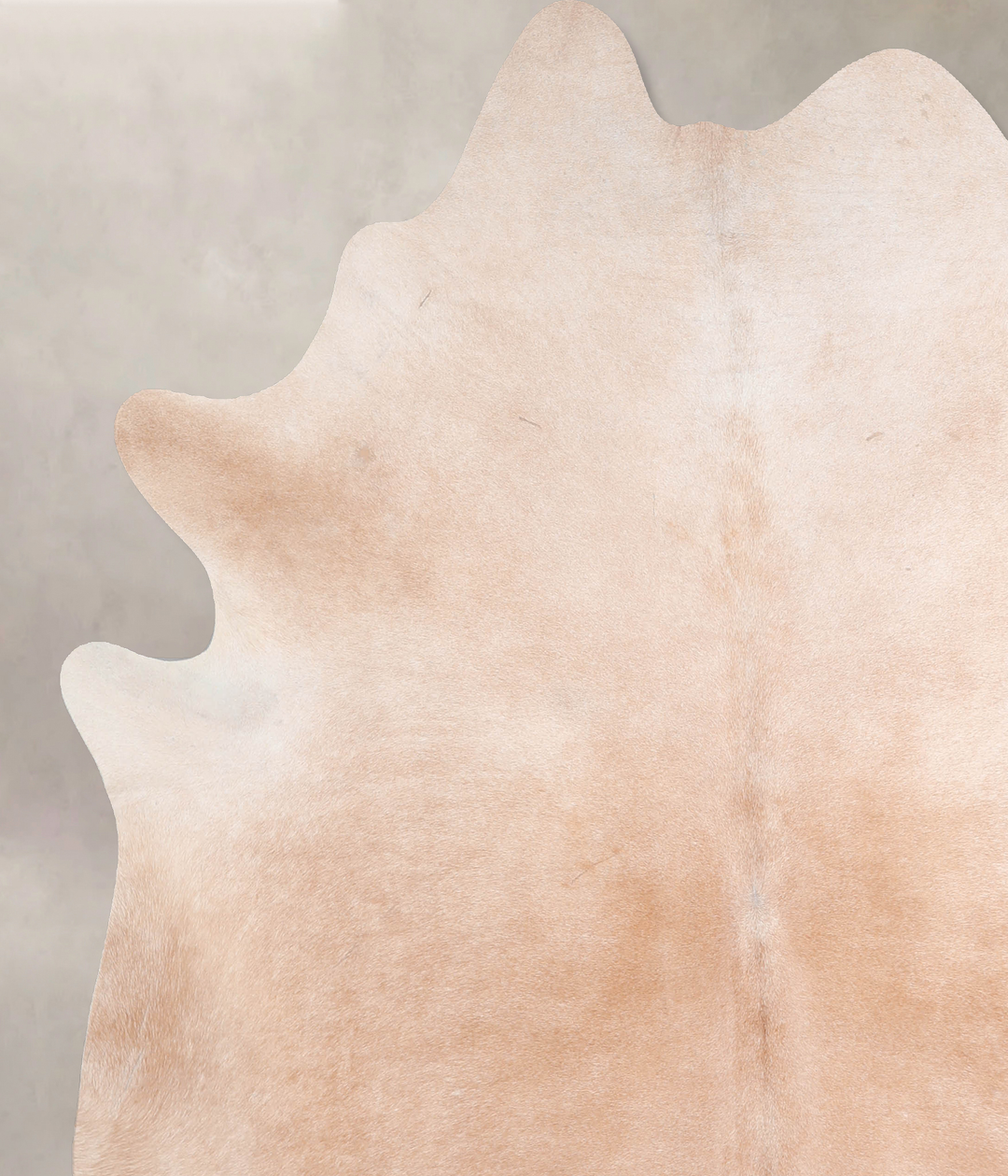 Beige XX-Large Brazilian Cowhide Rug 7'7"H x 6'9"W #A29870 by Hudson H