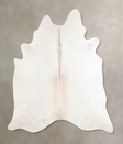 Ivory with Beige XX-Large Brazilian Cowhide Rug 7'10"H x 7'1"W #A29886 by Hudson Hides