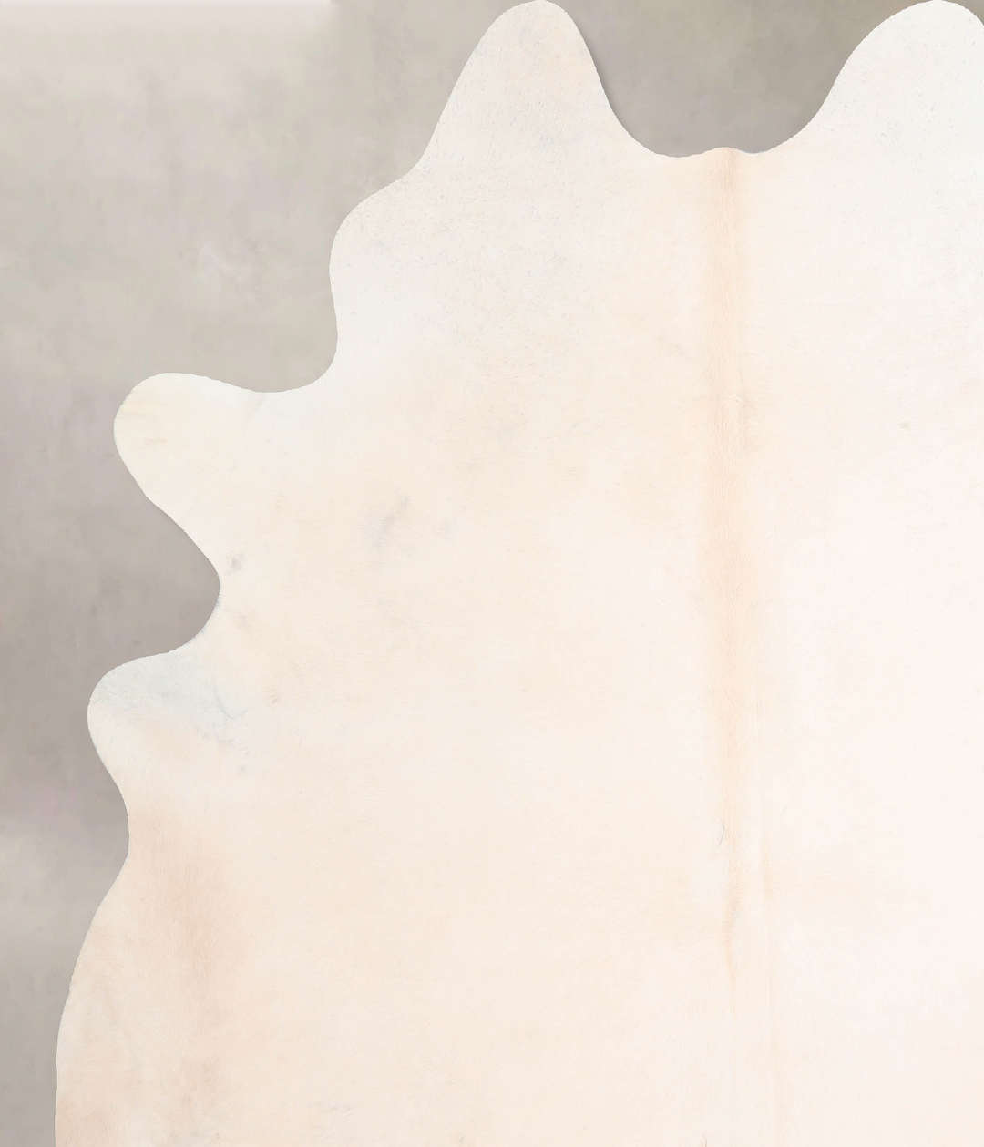 Ivory with Beige X-Large Brazilian Cowhide Rug 7'3"H x 6'7"W #A29891 b