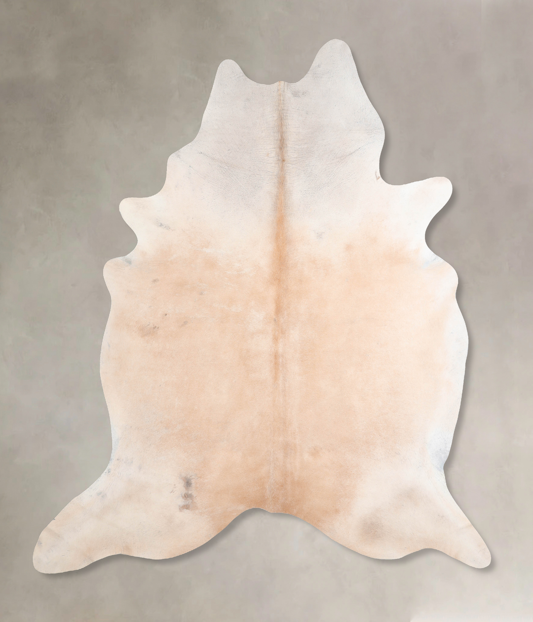 Beige XX-Large Brazilian Cowhide Rug 7'9"H x 6'11"W #A29896 by Hudson 