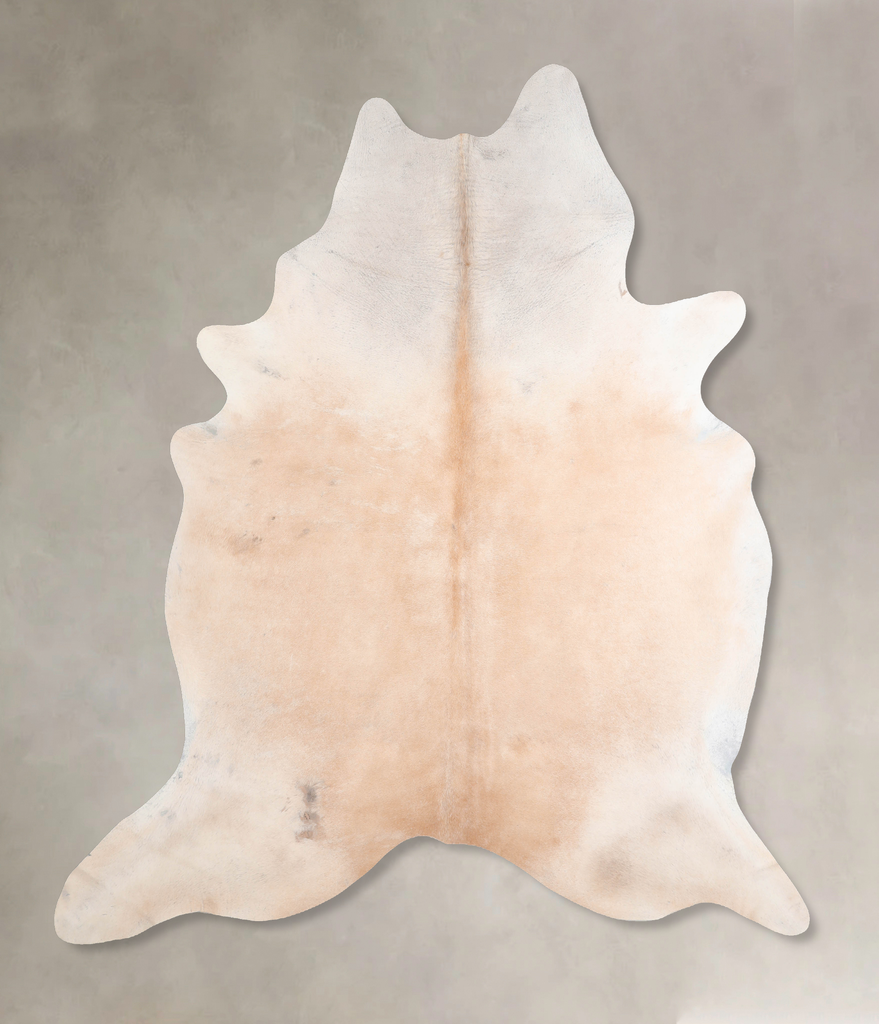 Beige XX-Large Brazilian Cowhide Rug 7'9"H x 6'11"W #A29896 by Hudson Hides