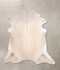 Beige XX-Large Brazilian Cowhide Rug 7'8