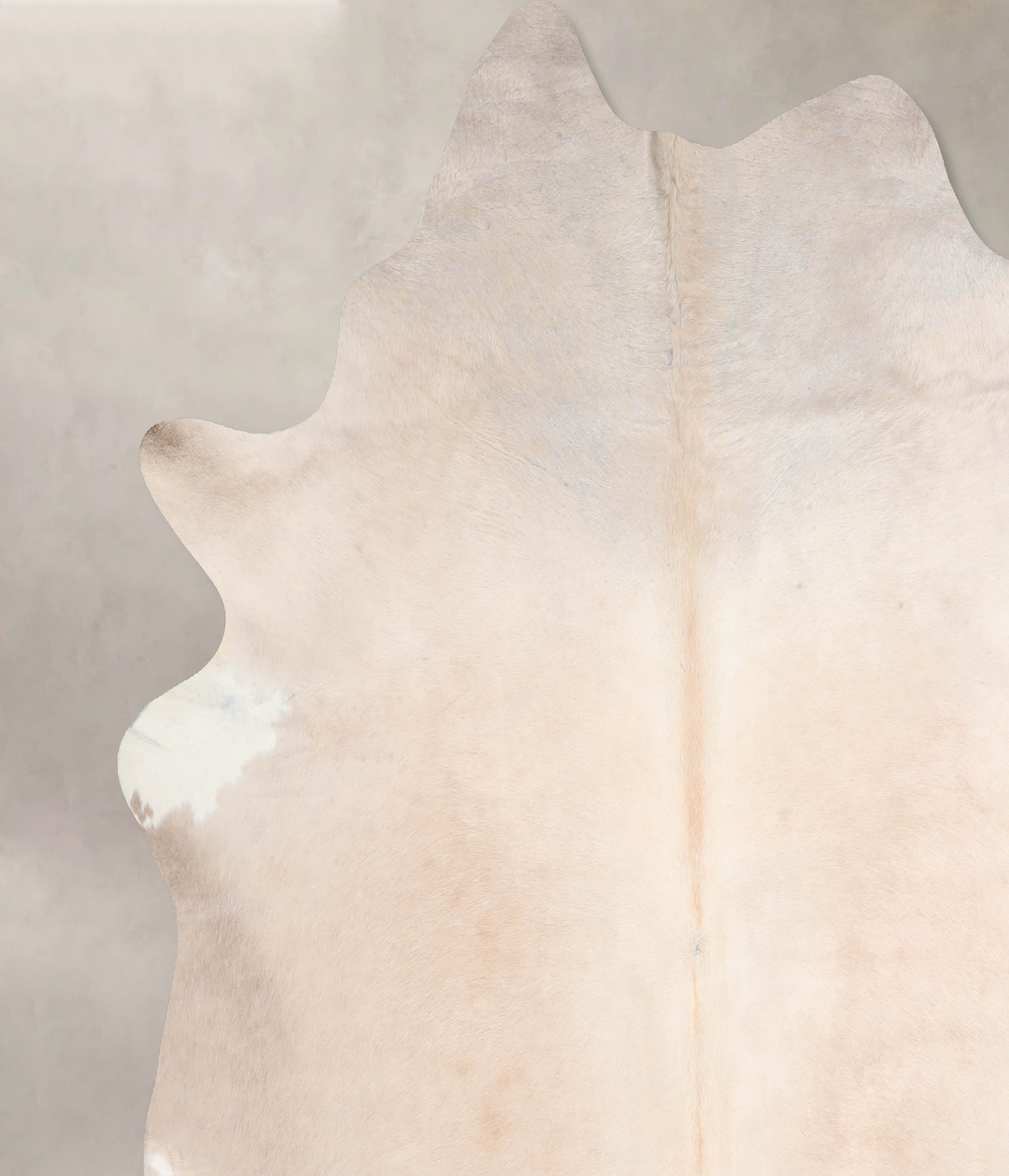 Beige XX-Large Brazilian Cowhide Rug 7'8"H x 7'4"W #A29903 by Hudson H