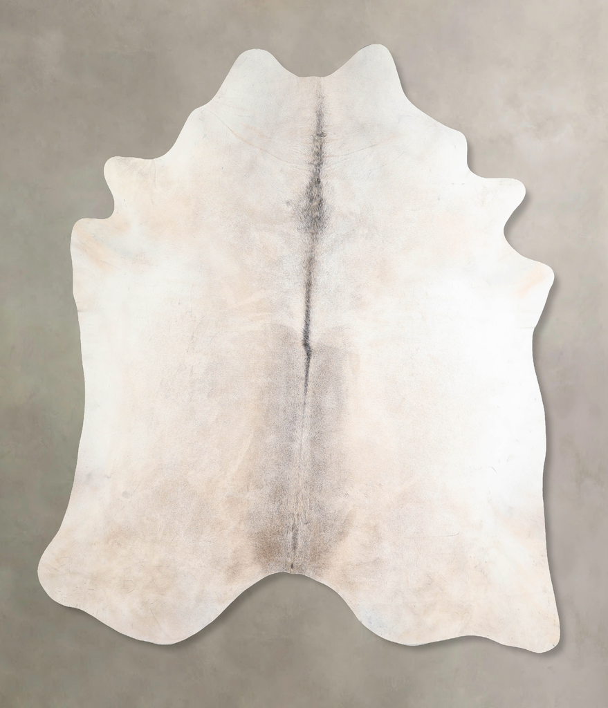 Grey with Beige XX-Large Brazilian Cowhide Rug 7'10"H x 6'10"W #A29905 by Hudson Hides
