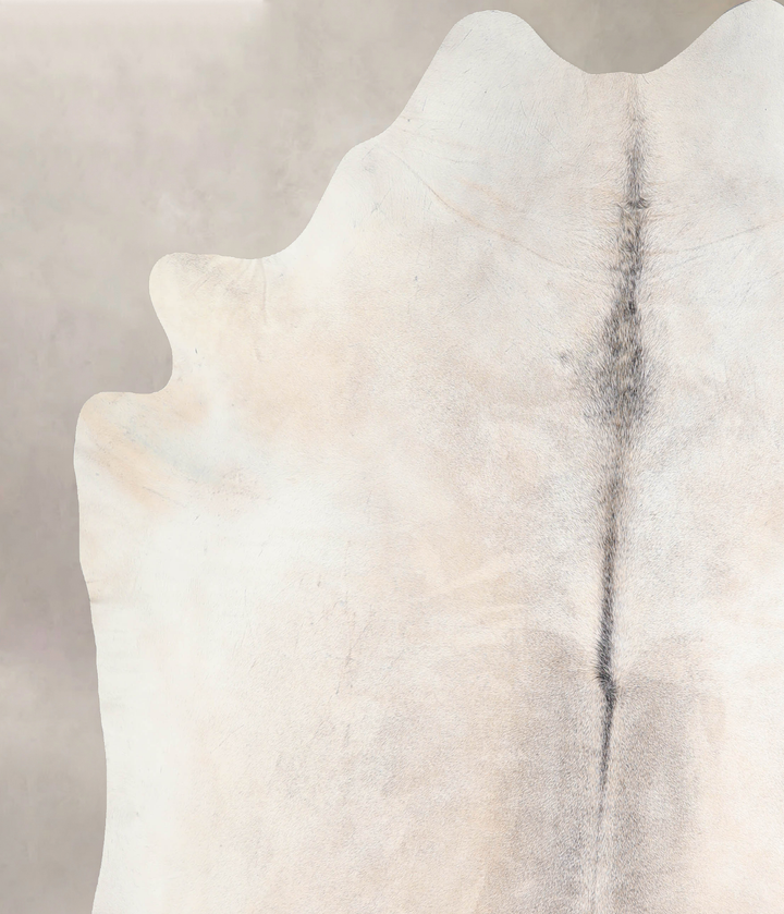Grey with Beige XX-Large Brazilian Cowhide Rug 7'10"H x 6'10"W #A29905 by Hudson Hides