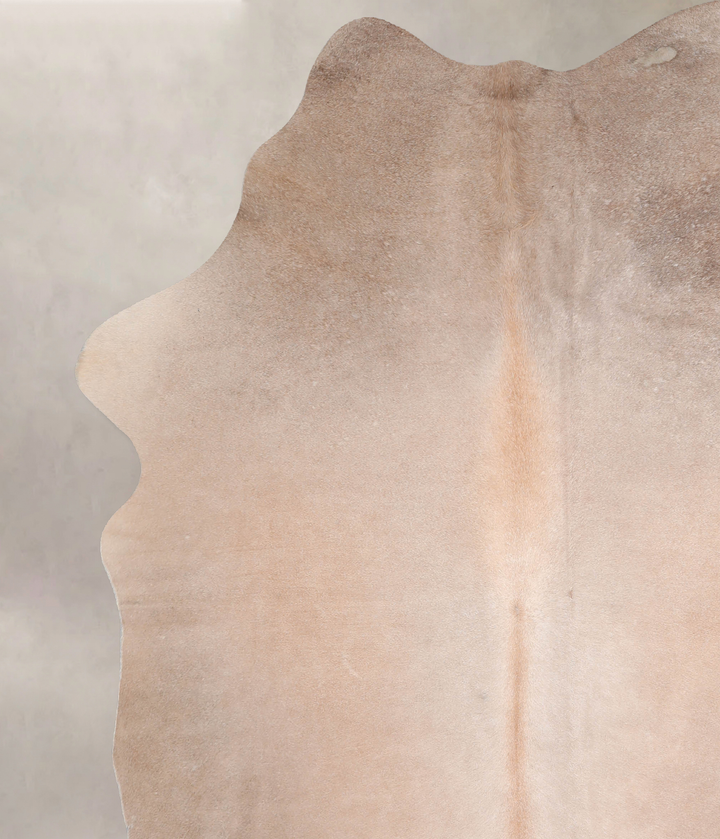 Champagne X-Large Brazilian Cowhide Rug 7'1"H x 6'3"W #A29909 by Hudson Hides