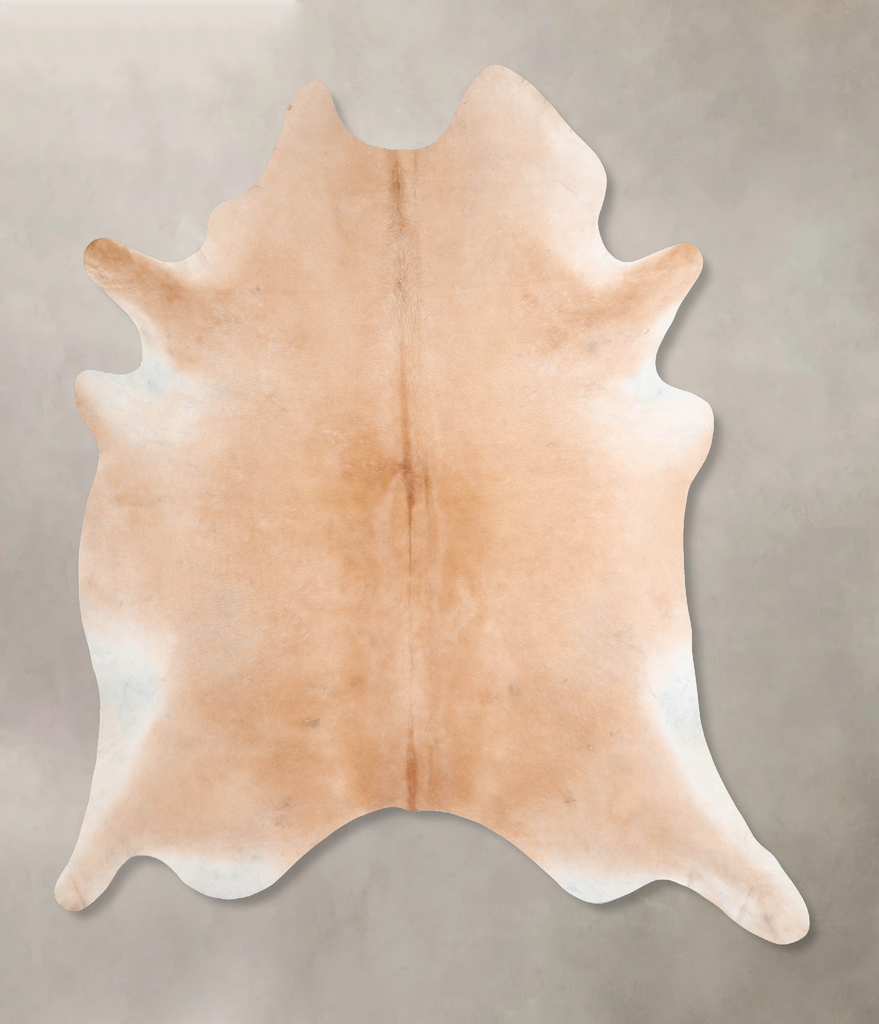 Beige XX-Large Brazilian Cowhide Rug 7'11"H x 6'10"W #A29928 by Hudson Hides