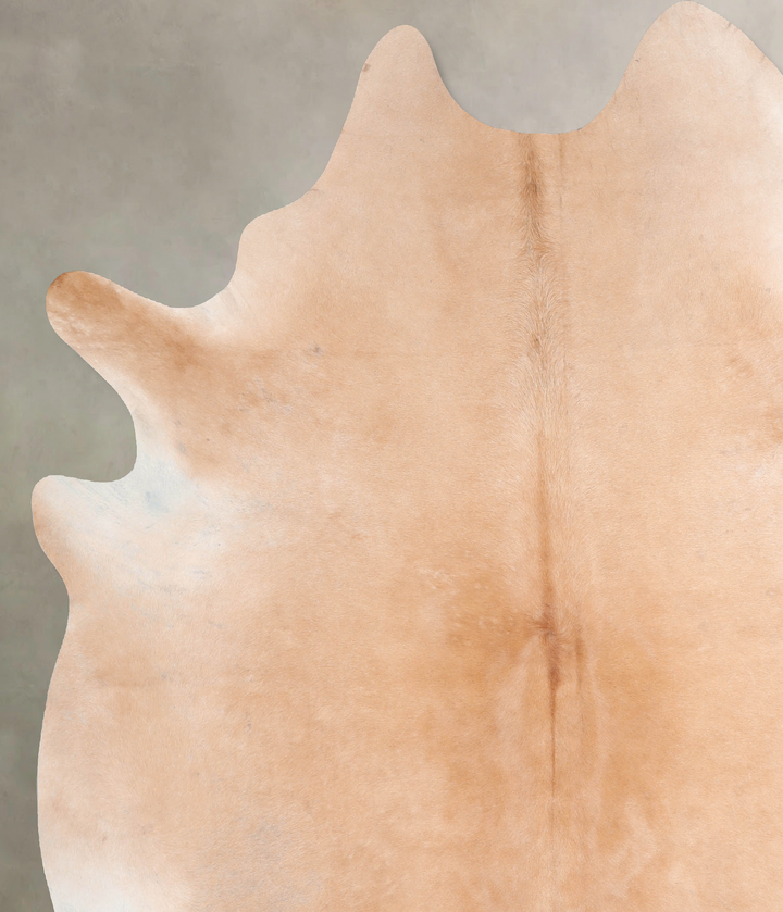 Beige XX-Large Brazilian Cowhide Rug 7'11"H x 6'10"W #A29928 by Hudson Hides