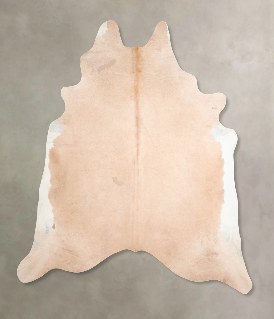 Beige XX-Large Brazilian Cowhide Rug 8'3"H x 7'10"W #A29952 by Hudson Hides