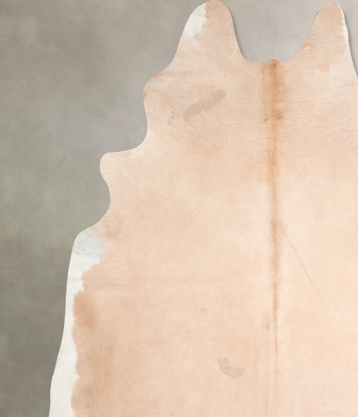 Beige XX-Large Brazilian Cowhide Rug 8'3"H x 7'10"W #A29952 by Hudson Hides
