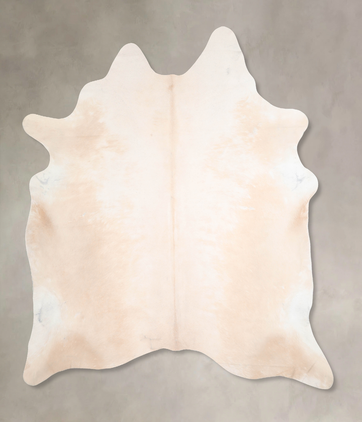 Beige and White XX-Large Brazilian Cowhide Rug 7'10"H x 6'11"W #A29968 by Hudson Hides