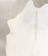Ivory with Beige X-Large Brazilian Cowhide Rug 6'11"H x 6'5"W #A29979 by Hudson Hides
