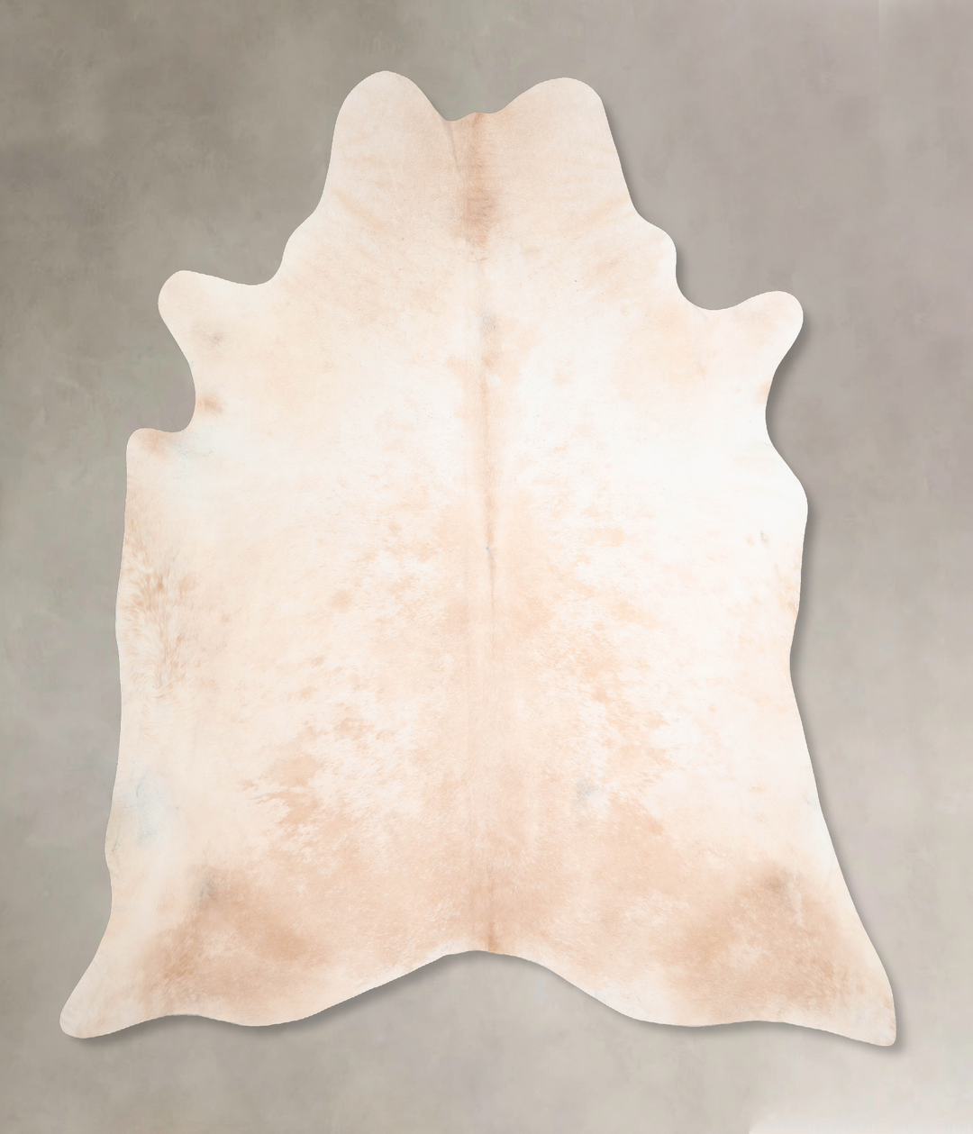 Beige and White XX-Large Brazilian Cowhide Rug 7'11"H x 7'6"W #A30007 