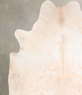 Beige and White XX-Large Brazilian Cowhide Rug 7'11"H x 7'6"W #A30007 by Hudson Hides