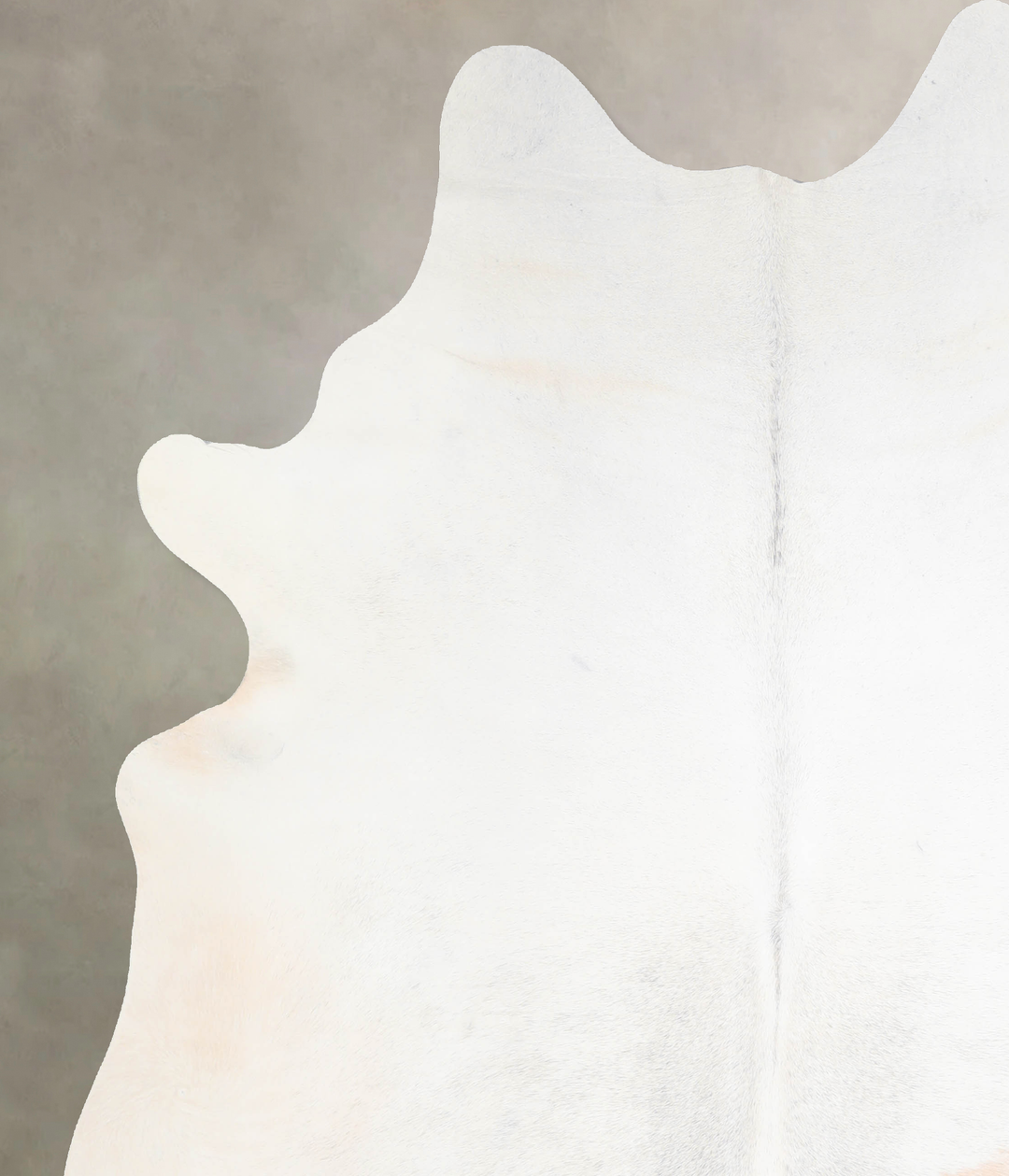 Ivory with Beige XX-Large Brazilian Cowhide Rug 7'10"H x 6'11"W #A3001