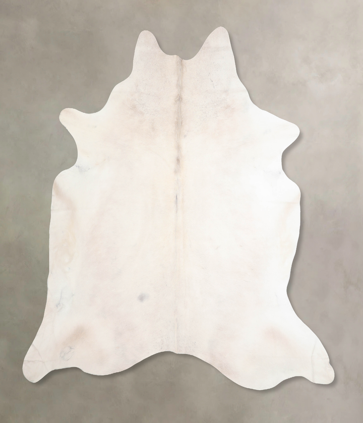 Ivory with Beige XX-Large Brazilian Cowhide Rug 7'6"H x 7'2"W #A30017 by Hudson Hides