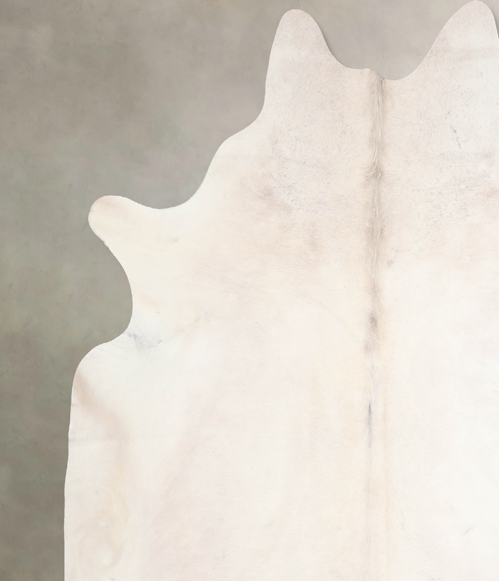 Ivory with Beige XX-Large Brazilian Cowhide Rug 7'6"H x 7'2"W #A30017 by Hudson Hides