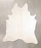 Ivory with Beige X-Large Brazilian Cowhide Rug 7'7