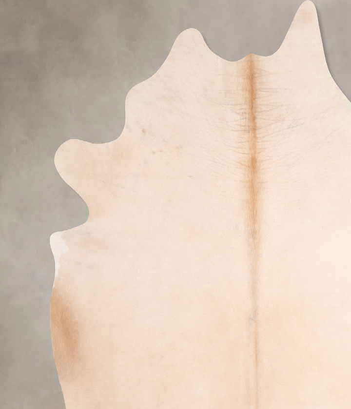 Beige XX-Large Brazilian Cowhide Rug 7'6"H x 6'11"W #A30026 by Hudson Hides