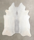 Medium Grey XX-Large Brazilian Cowhide Rug 7'6"H x 7'0"W #A30050 by Hudson Hides