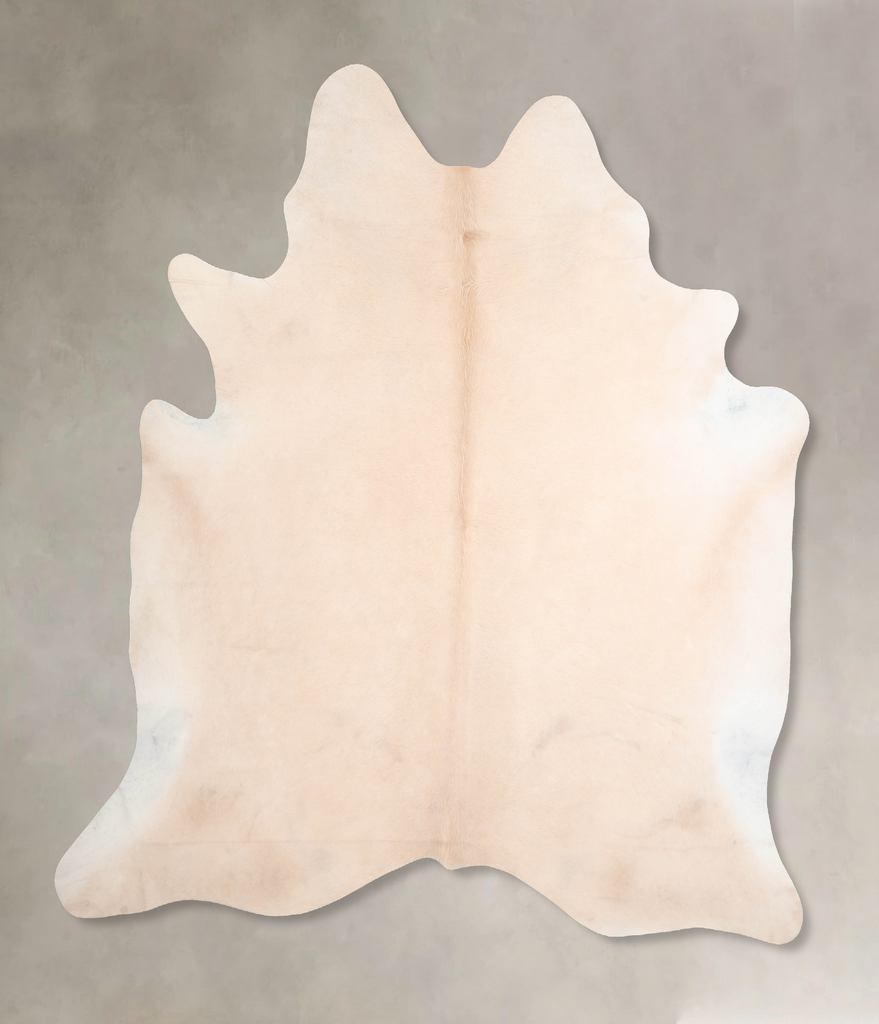 Beige XX-Large Brazilian Cowhide Rug 7'5"H x 6'10"W #A30092 by Hudson Hides