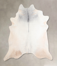 Medium Grey XX-Large Brazilian Cowhide Rug 7'10"H x 7'8"W #A30095 by Hudson Hides