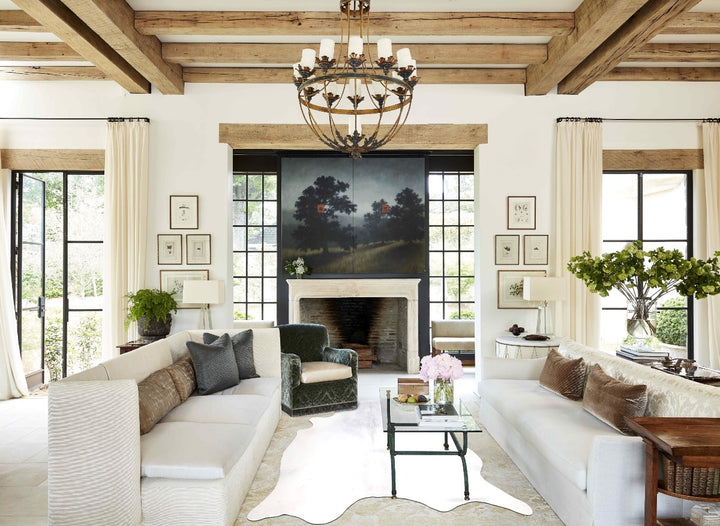 Light Grey XX-Large Brazilian Cowhide Rug 7'5"H x 7'2"W #A30100 by Hudson Hides