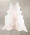 Ivory with Beige XX-Large Brazilian Cowhide Rug 8'0