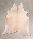 Beige XX-Large Brazilian Cowhide Rug 7'7"H x 6'11"W #A30136 by Hudson Hides