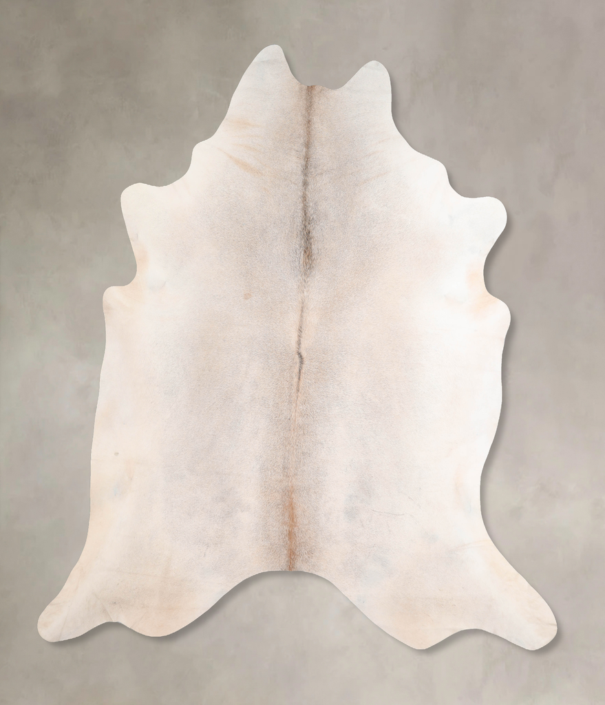 Grey with Beige XX-Large Brazilian Cowhide Rug 7'10"H x 7'0"W #A30145 by Hudson Hides