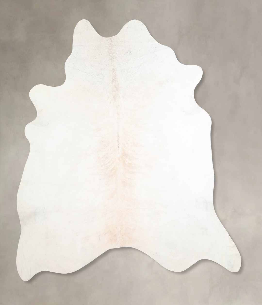 Ivory with Beige XX-Large Brazilian Cowhide Rug 7'5"H x 7'0"W #A30147 