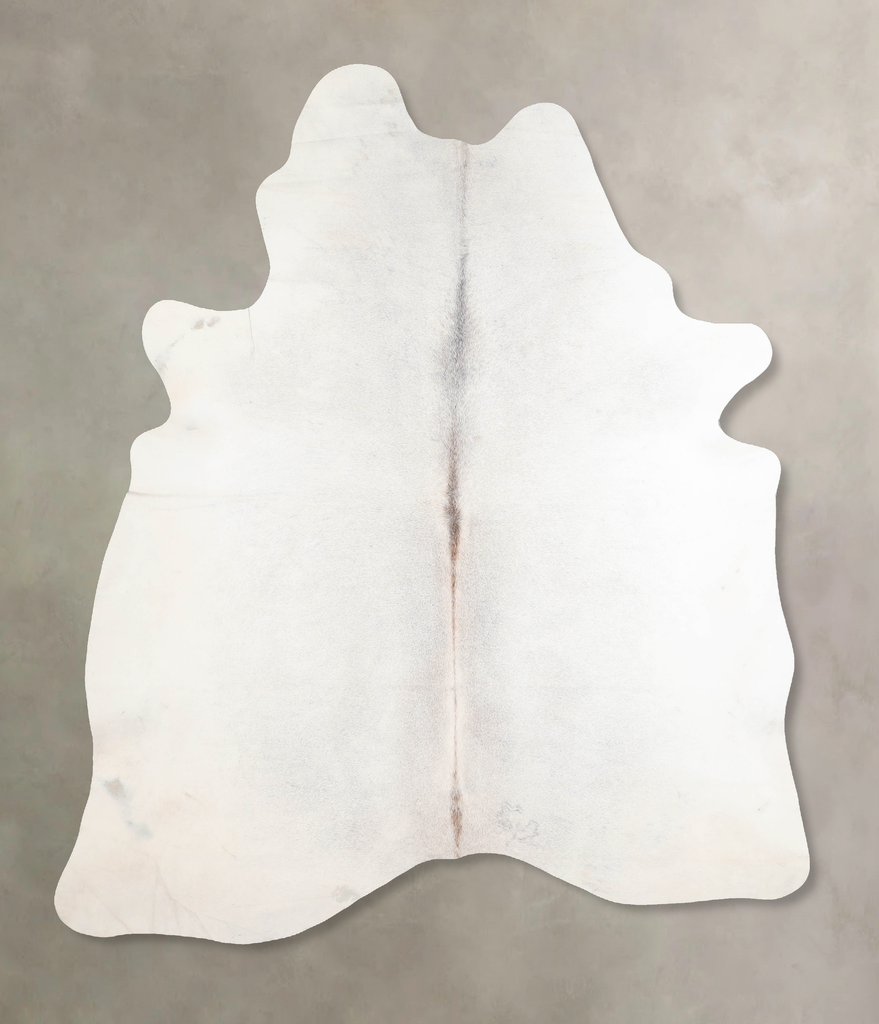 Light Grey X-Large Brazilian Cowhide Rug 7'8"H x 6'3"W #A30165 by Hudson Hides