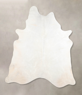 Ivory with Beige XX-Large Brazilian Cowhide Rug 7'10"H x 6'7"W #A30188 by Hudson Hides