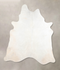 Ivory with Beige XX-Large Brazilian Cowhide Rug 7'10