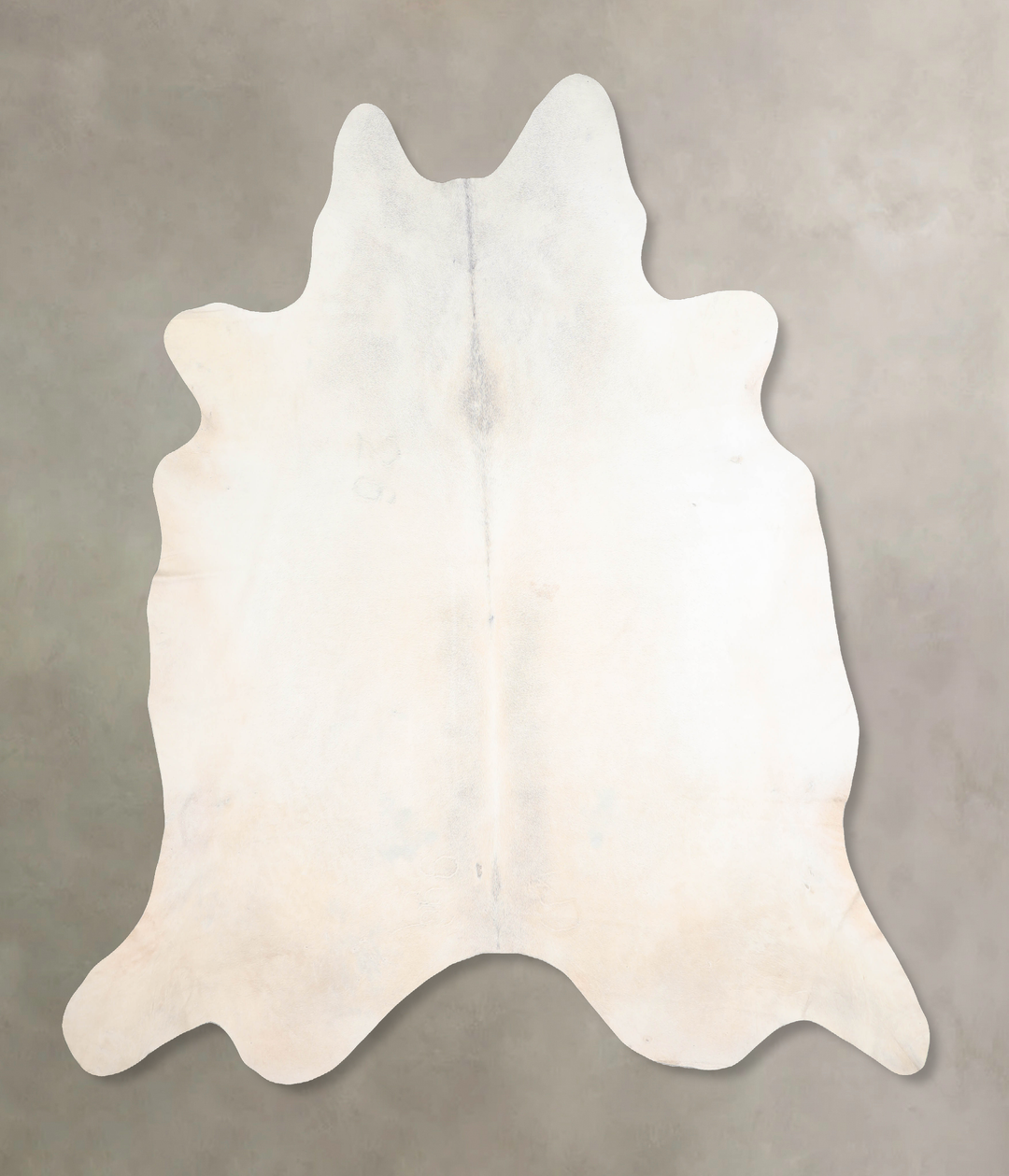 Ivory with Beige XX-Large Brazilian Cowhide Rug 8'1"H x 8'2"W #A30209 