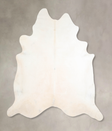 Ivory with Beige XX-Large Brazilian Cowhide Rug 7'11"H x 7'6"W #A30227 by Hudson Hides