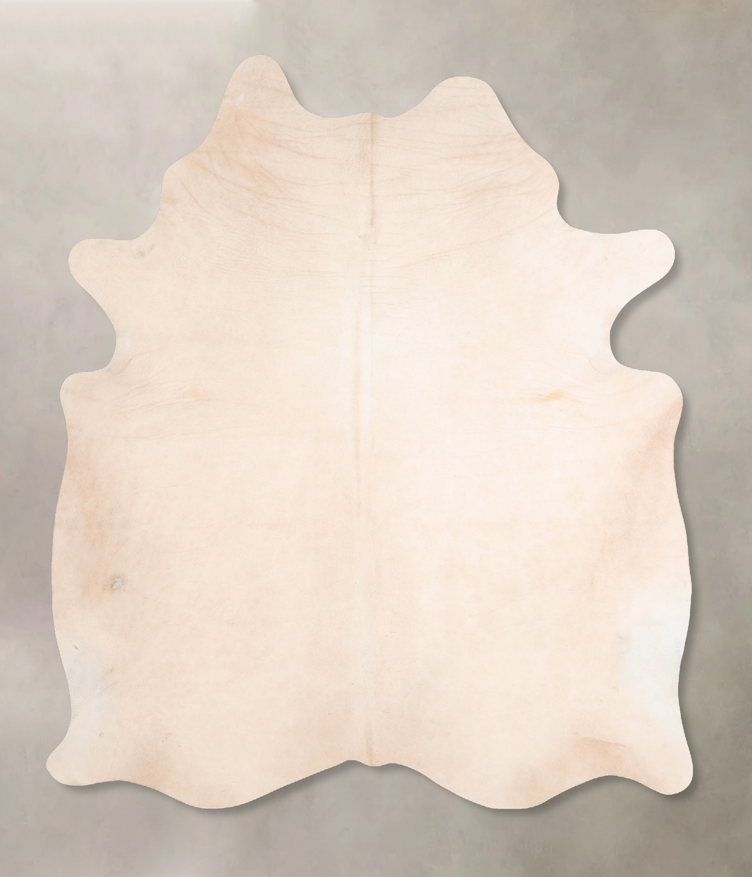 Ivory with Beige Large Brazilian Cowhide Rug 6'9"H x 5'10"W #A30274 by