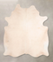 Ivory with Beige Large Brazilian Cowhide Rug 6'9