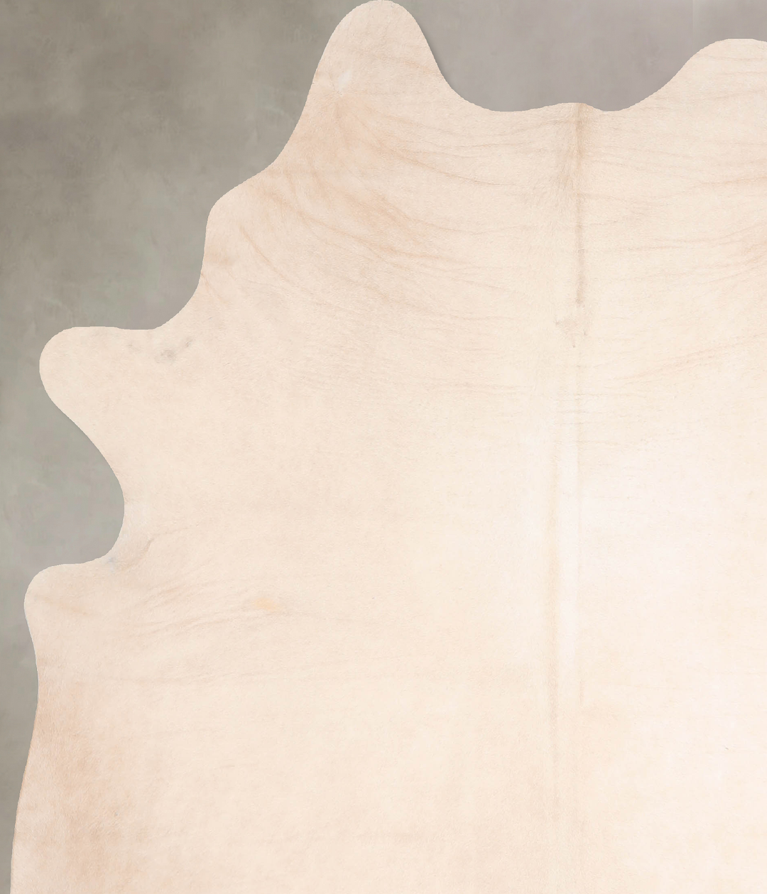 Ivory with Beige Large Brazilian Cowhide Rug 6'9"H x 5'10"W #A30274 by