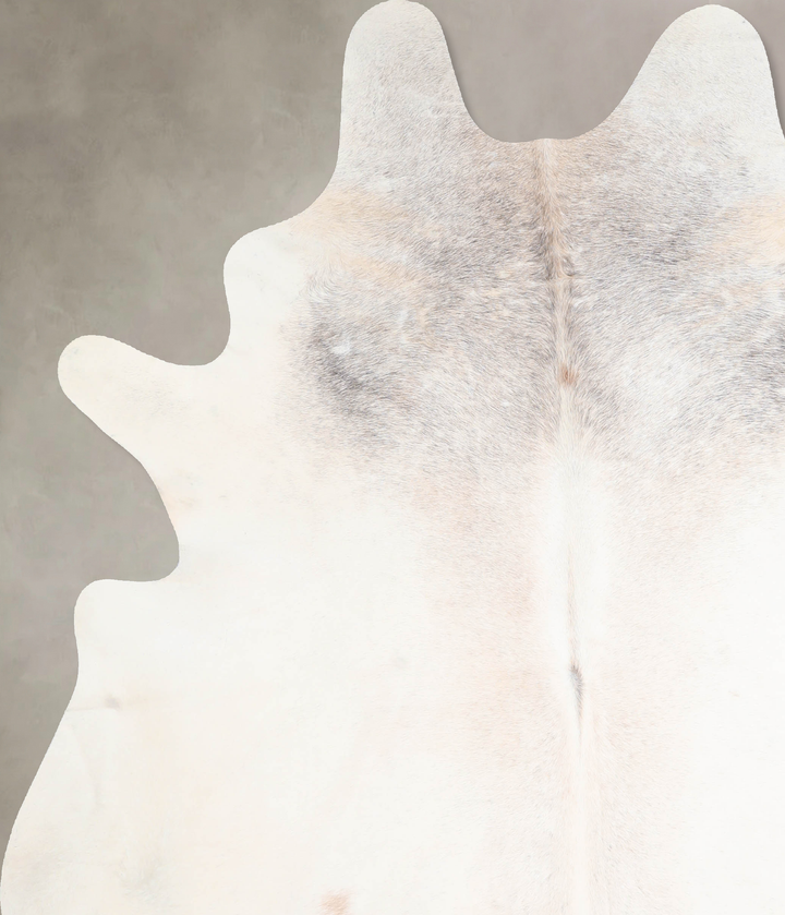 Grey with Beige X-Large Brazilian Cowhide Rug 7'7"H x 6'5"W #A30283 by Hudson Hides