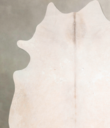Ivory with Beige XX-Large Brazilian Cowhide Rug 8'0"H x 7'5"W #A30300 by Hudson Hides