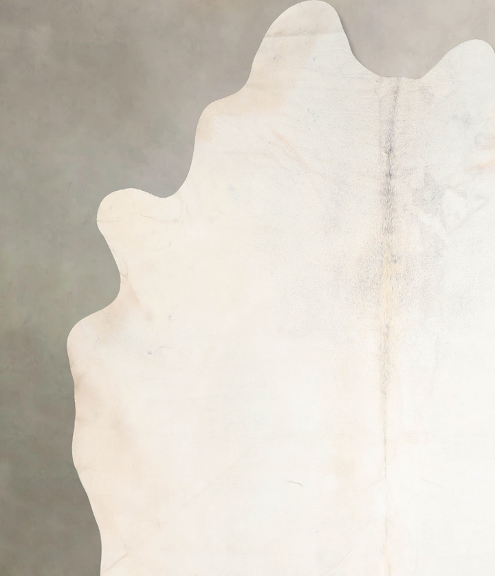 Ivory with Beige XX-Large Brazilian Cowhide Rug 8'6"H x 7'9"W #A30342 by Hudson Hides